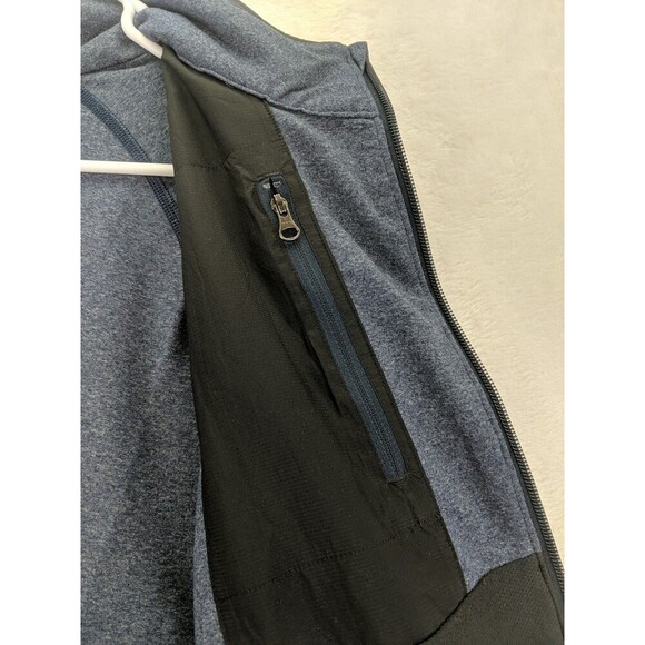 Lululemon Full Zip Post Session Jacket Large Blue With Black Chest - Picture 5 of 11